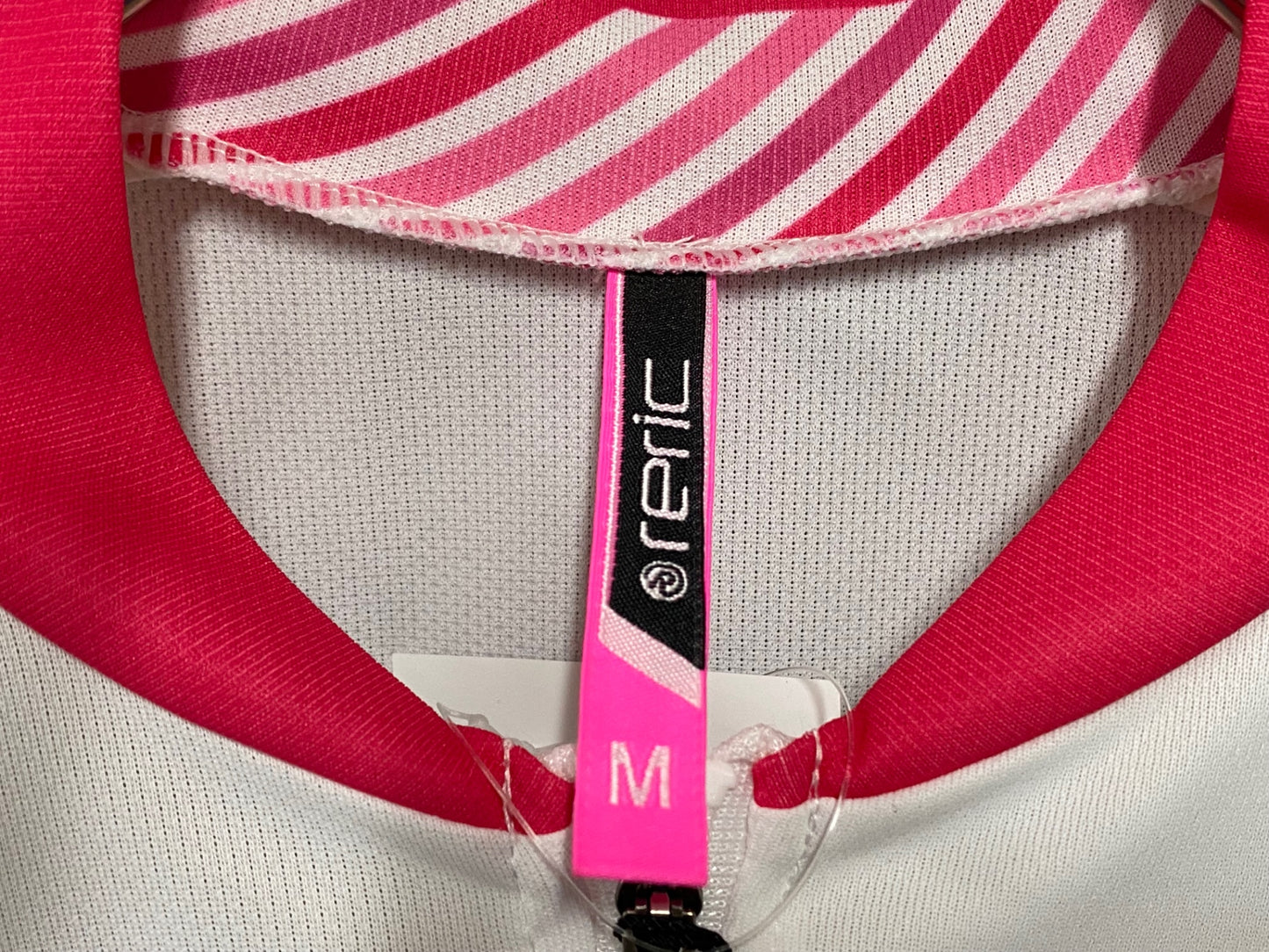 IQ241 レリック reric 半袖 サイクルジャージ 白 ピンク レディース M