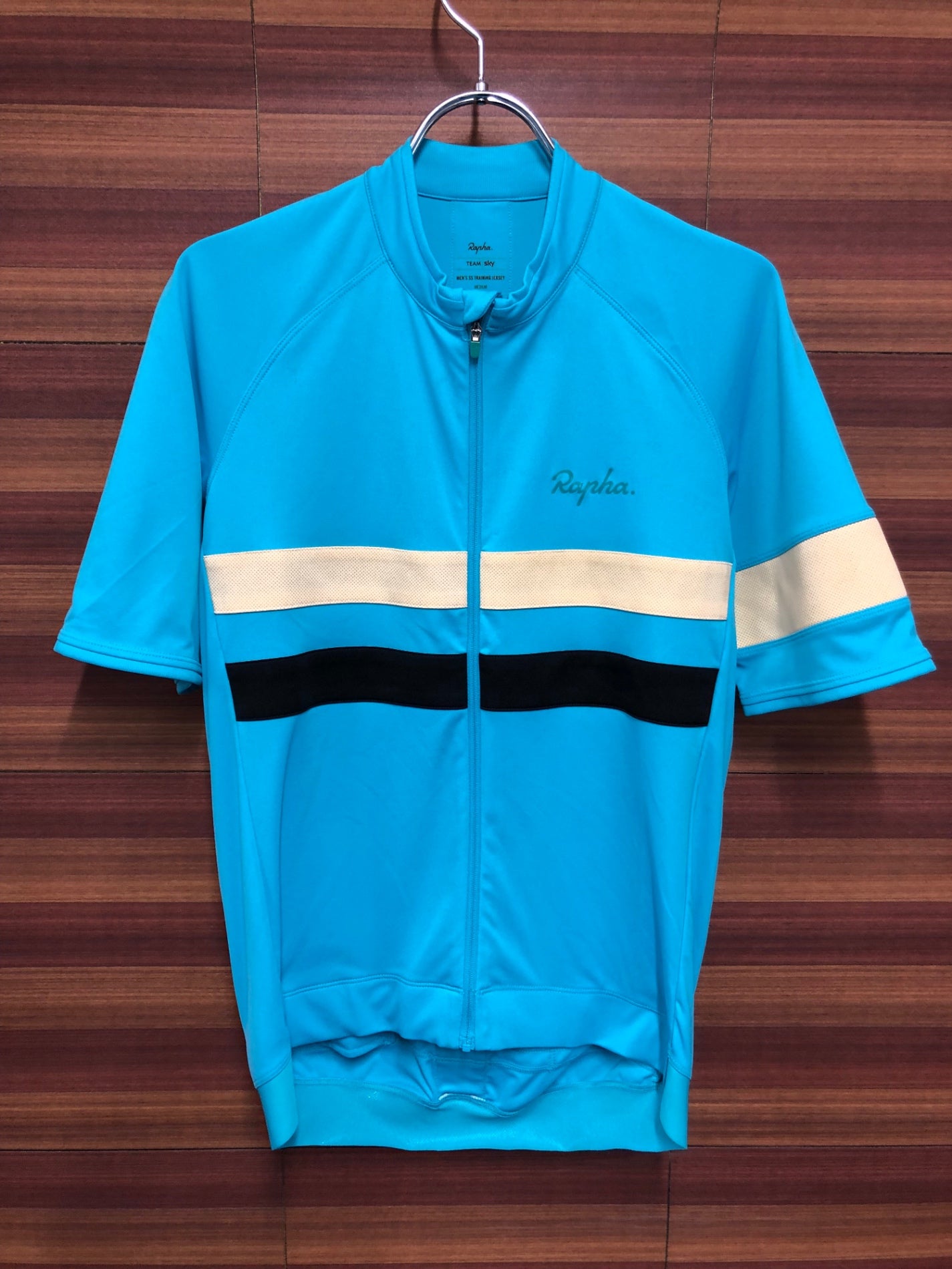 IR114 ラファ Rapha TEAM SKY JERSEY 半袖 サイクルジャージ 水色 Ｍ