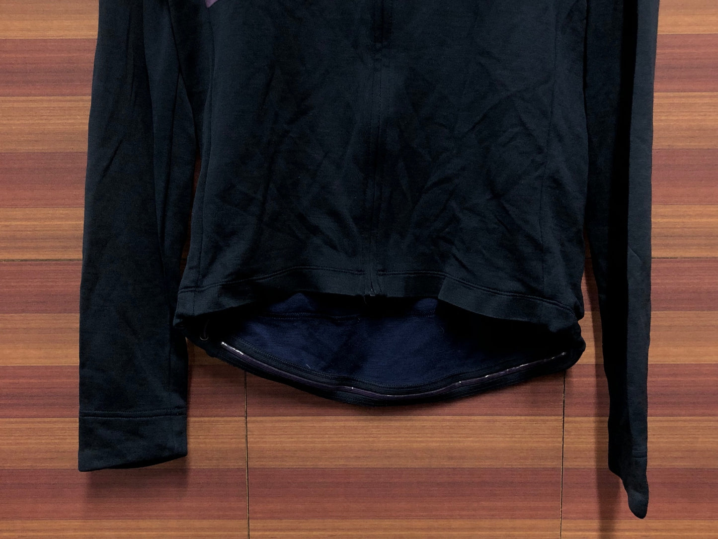 IQ664 ラファ Rapha CHECK CLASSIC LONG SLEEVE JERSEY 長袖サイクルジャージ 紺 M スレ