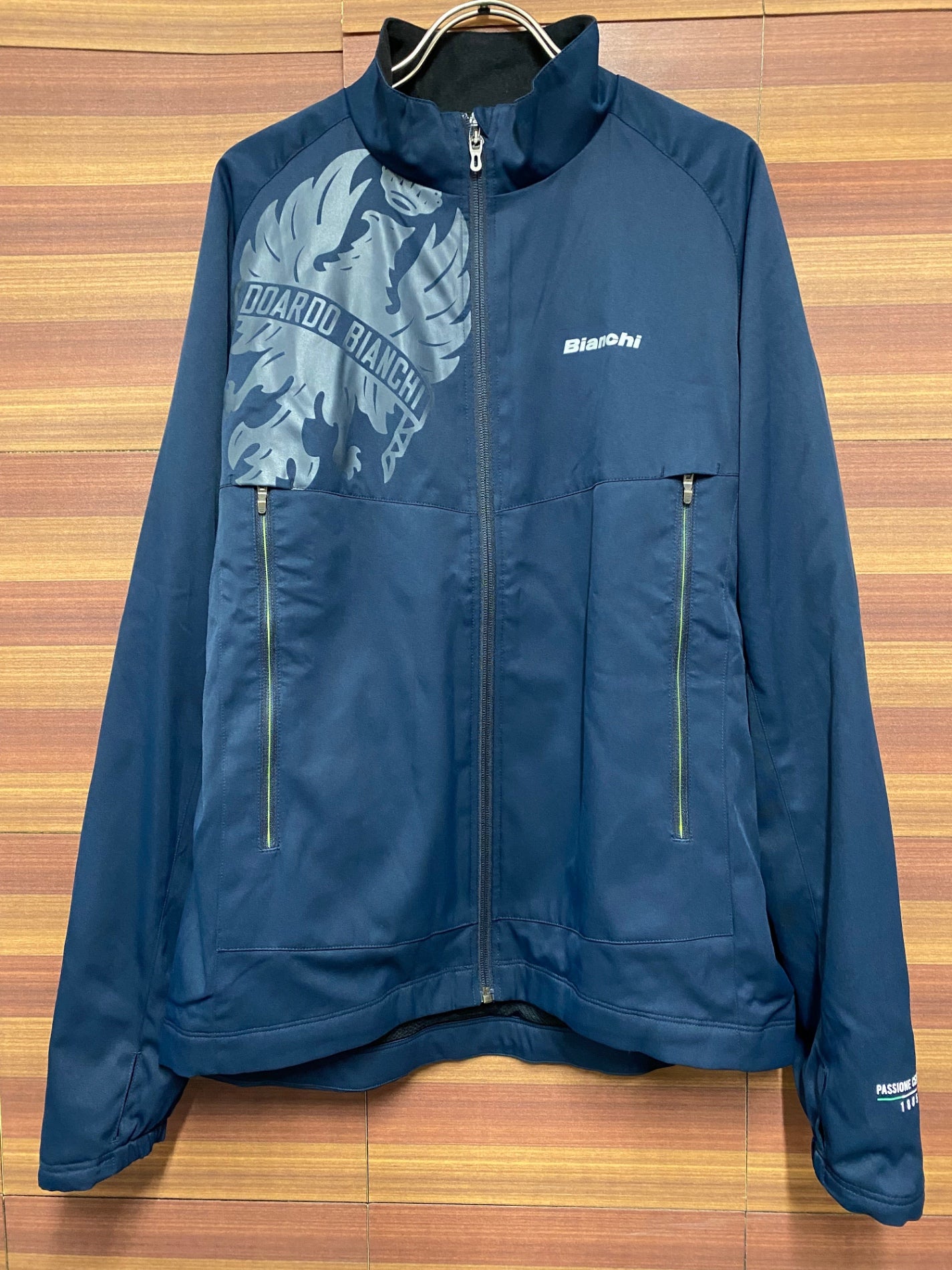 IT163 ビアンキ BIANCHI 長袖 サイクルジャケット ネイビー L