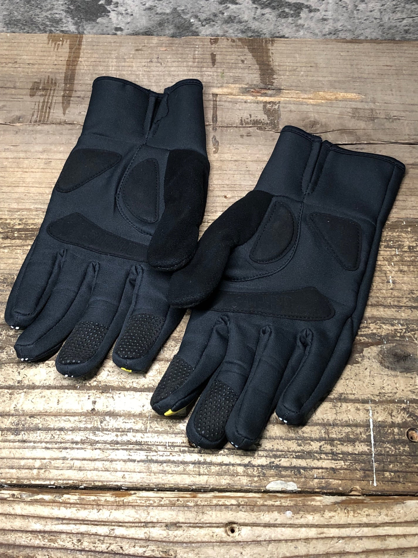 JC312 マヴィック MAVIC 裏起毛 長指 サイクルグローブ 黒 M