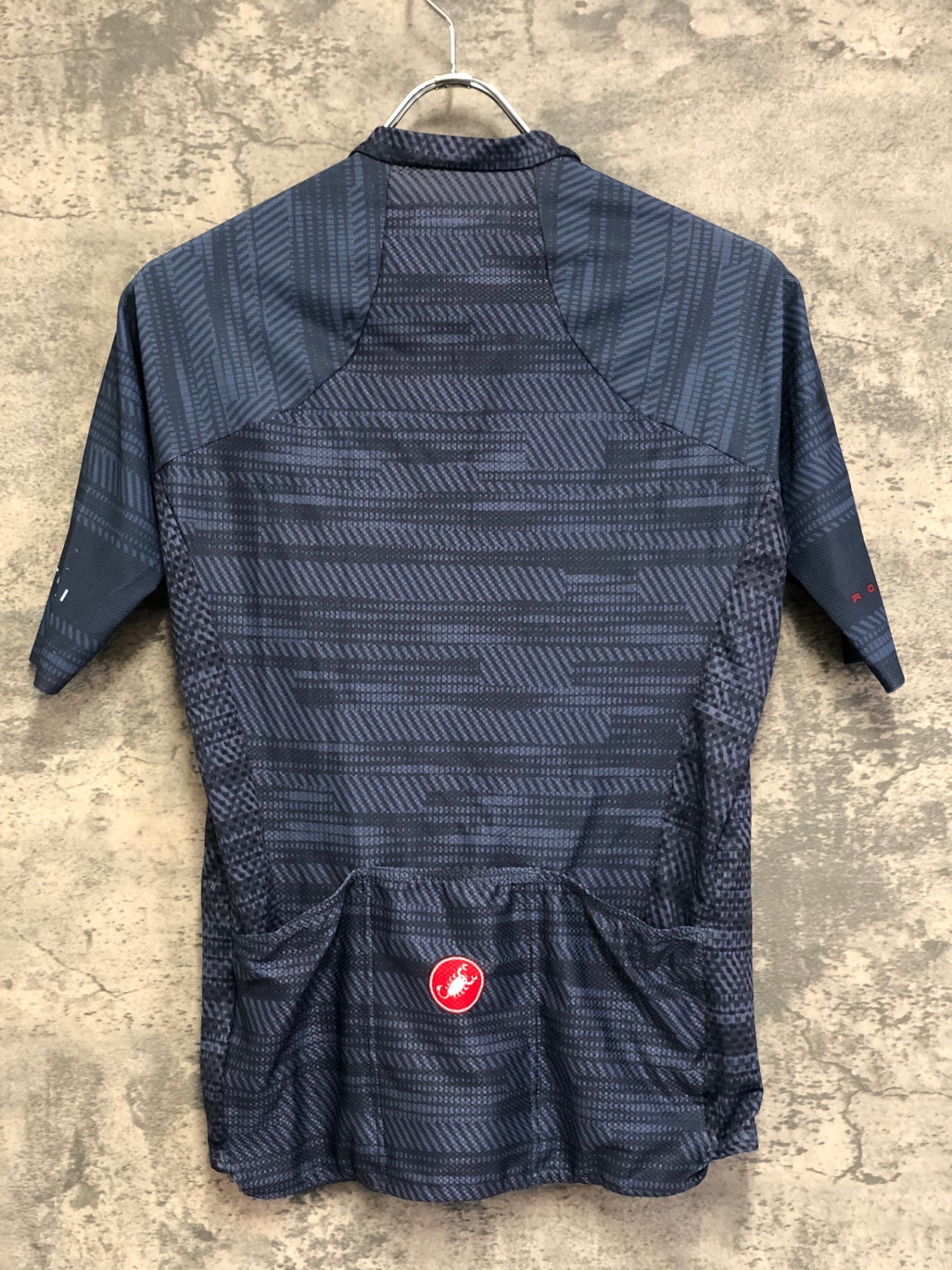 IW393 カステリ CASTELLI 半袖 サイクルジャージ グレー L