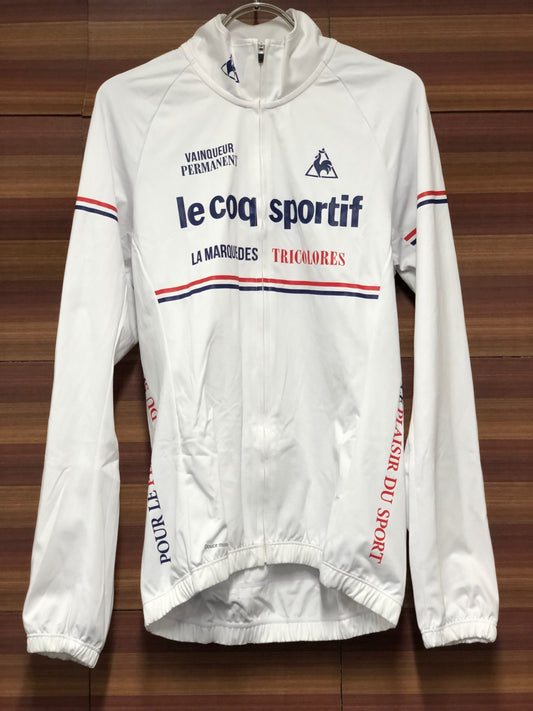 IT956 ルコックスポルティフ le coq sportif 長袖 サイクルジャージ 白 L