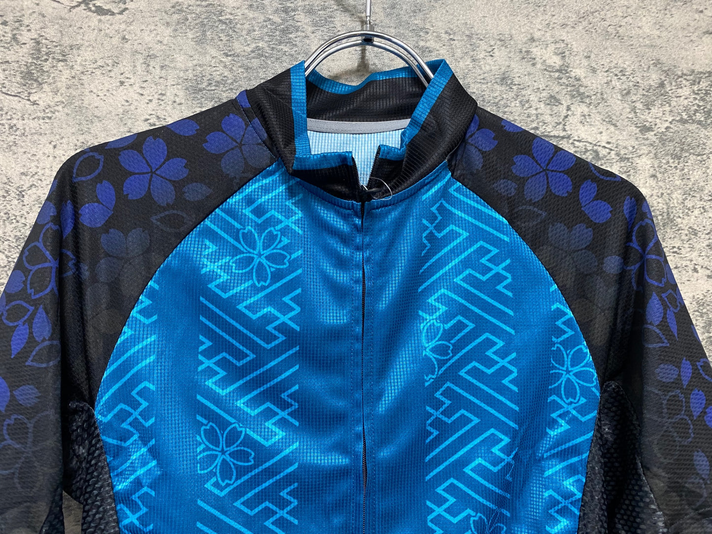 JC245 ビコット BIKOT 半袖 サイクルジャージ 青 黒 M