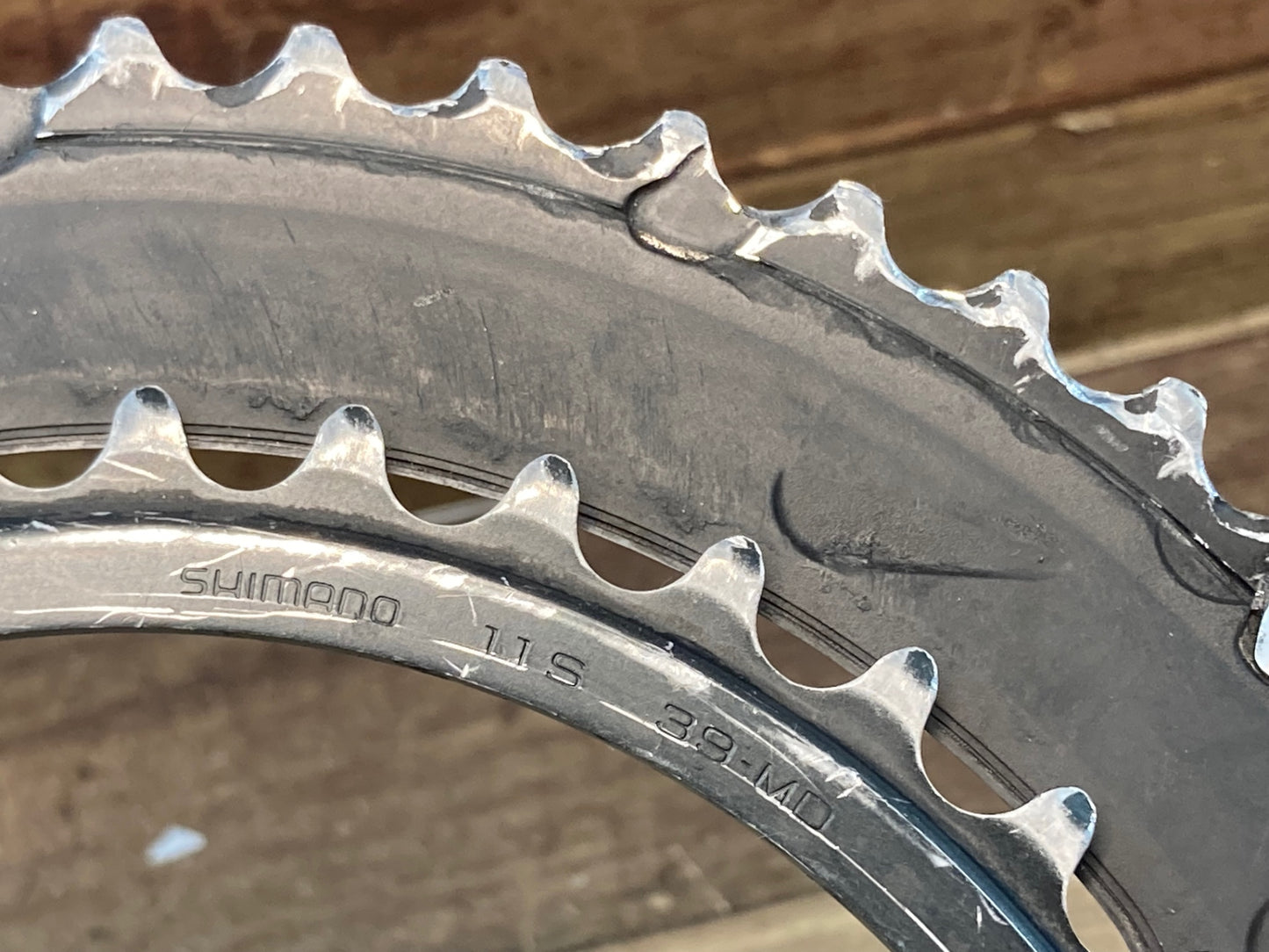 II852 シマノ SHIMANO アルテグラ ULTEGRA FC-6800 クランクセット 11S 53/39T 172.5mm チェーンリングジャンク