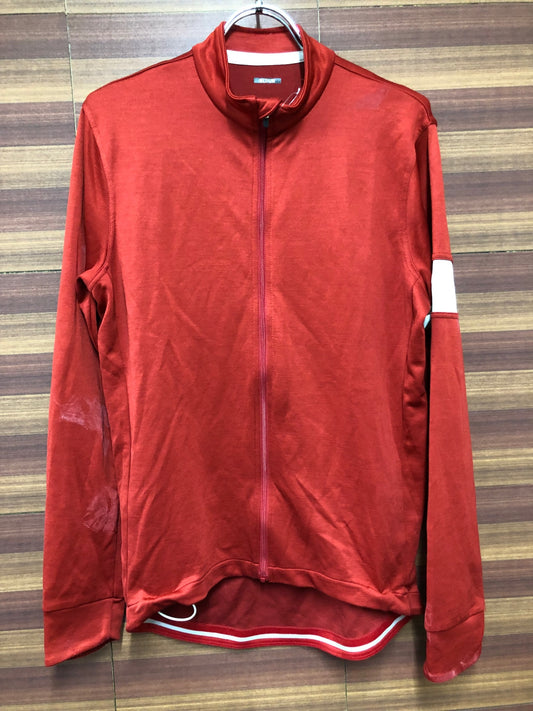 IM246 ラファ Rapha CLASSIC LONG SLEEVE JERSEY 長袖 サイクルジャージ 赤 M