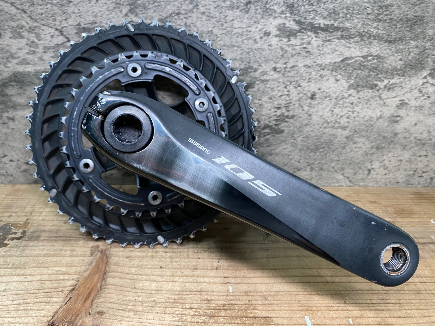 IX299 シマノ SHIMANO 105 FC-R7000 クランクセット 170mm 50/34T ※ガリ傷強,歯の摩耗強の為ジャンク