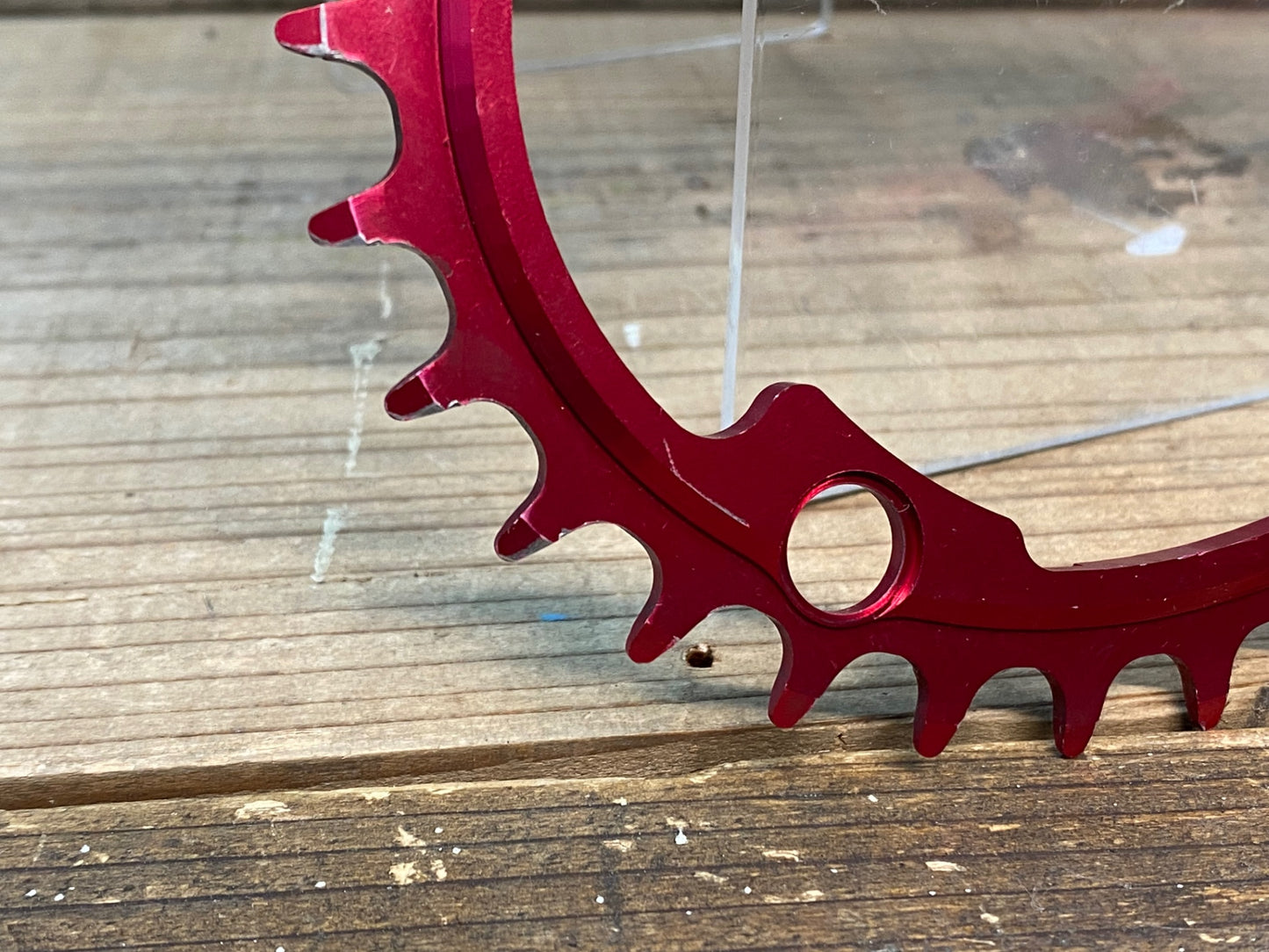 IR764 スギノ SUGINO サイクロイド Cycloid Super Hill Climb CY4-SHC 楕円 インナー チェーンリング 32T 赤