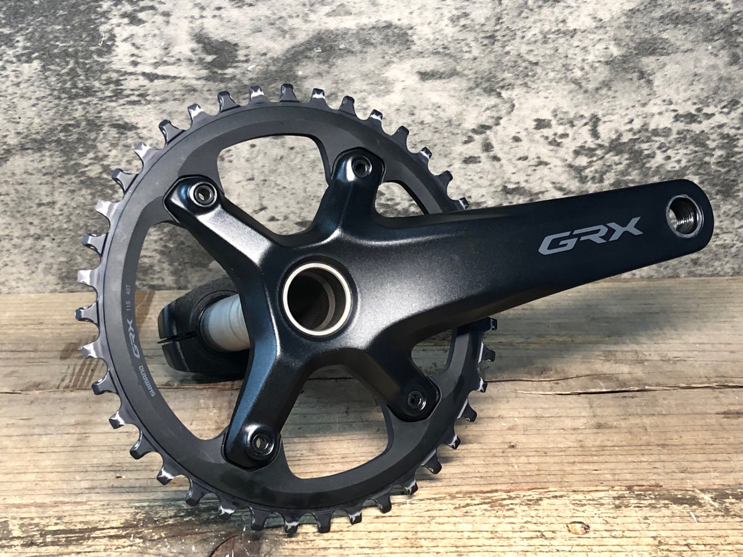 JC743 シマノ SHIMANO GRX FC-RX610 クランクセット 165mm 40T ※クランク取付ボルト非純正