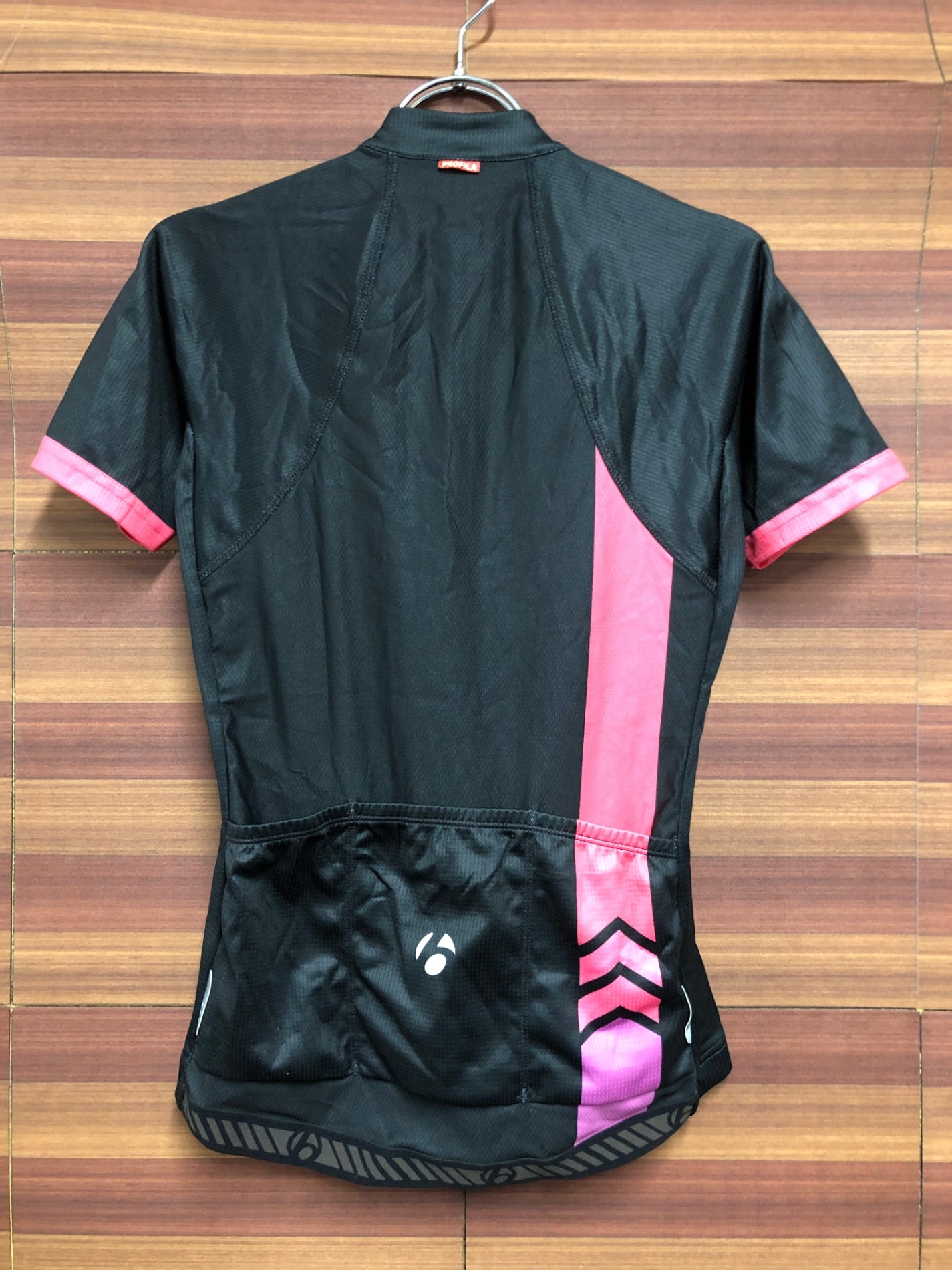 IO344 ボントレガー BONTRAGER 半袖 サイクルジャージ 黒 S レディース