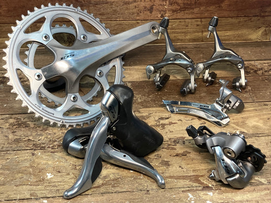 HY207 シマノ SHIMANO 105 5700 コンポセット シルバー (ST,FD,RD,BR,FC)(バンドΦ31.8,SS,170mm,50/34T)