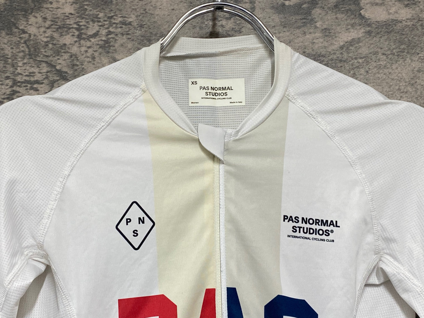 JD917 パスノーマルスタジオ PAS NORMAL STUDIOS T.K.O. 半袖 サイクルジャージ 白 レディース XS