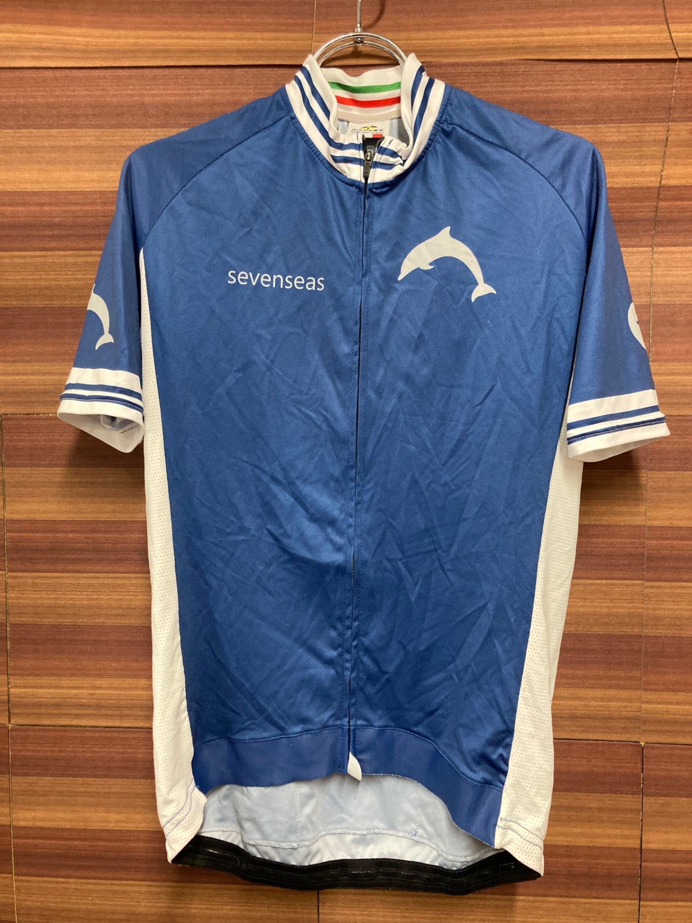 IN391 7ITA GSG 半袖サイクルジャージ 紺 L