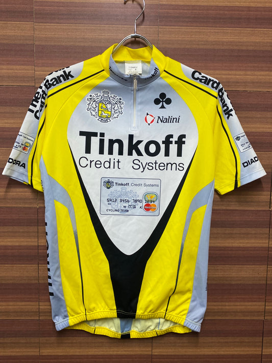 HV139 ナリーニ NALINI 半袖サイクルジャージ 4 黄 Tinkoff ※ほつれ