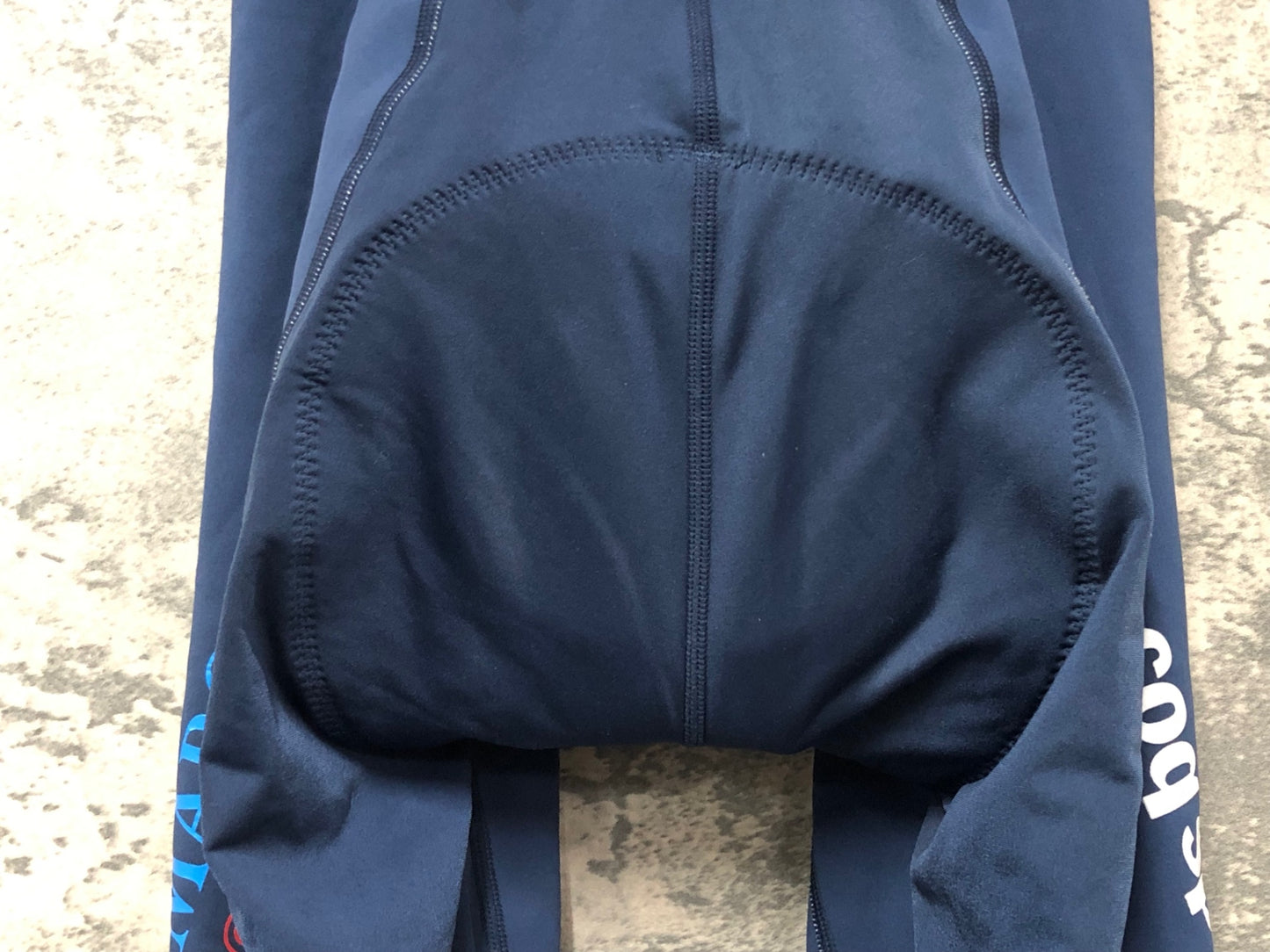 IY719 ルコックスポルティフ le coq sportif ビブタイツ 紺 S 裏起毛