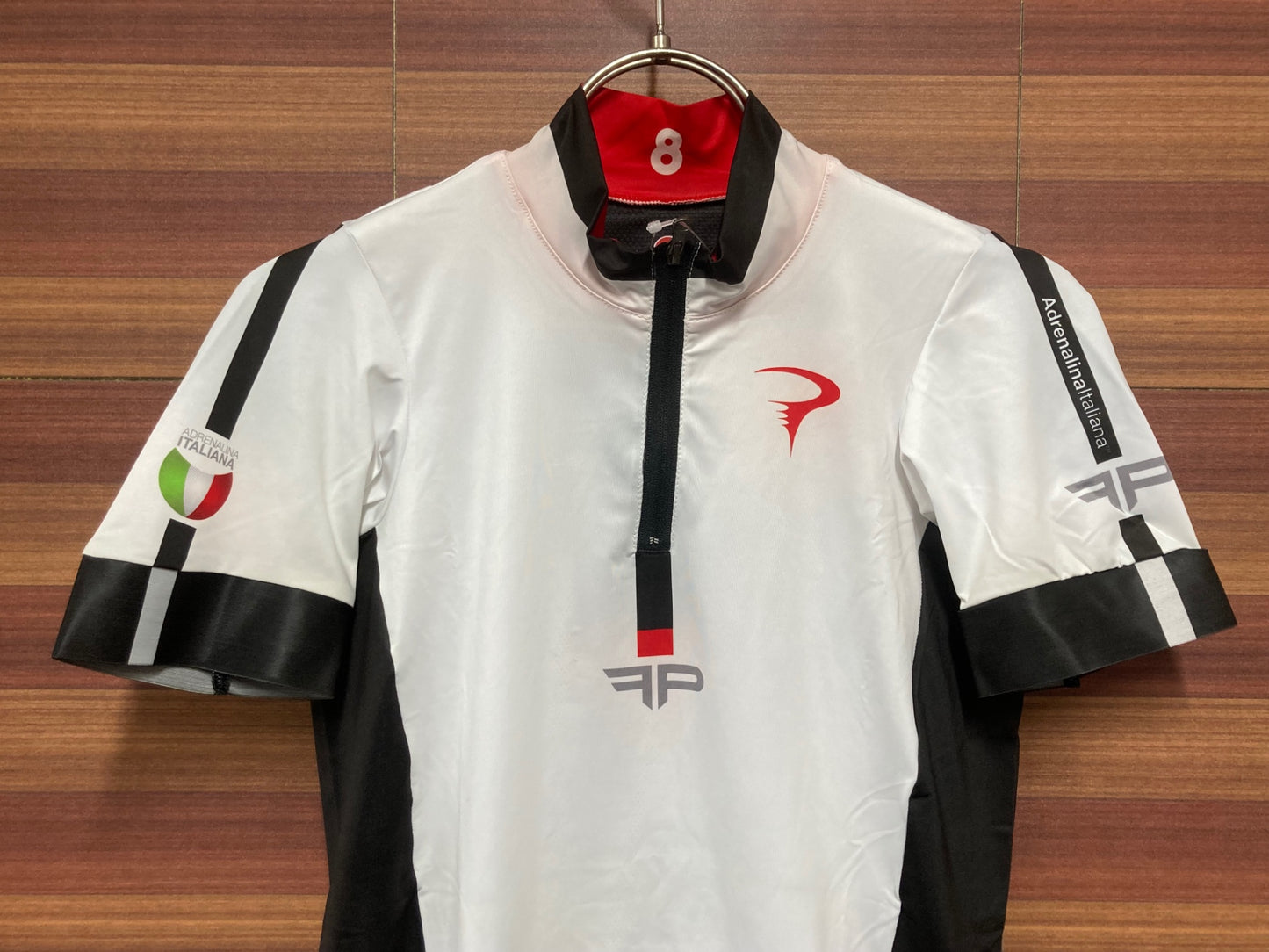 IQ355 カステリ castelli 半袖サイクルジャージ 白黒 M Pinarello 未使用 汚れ