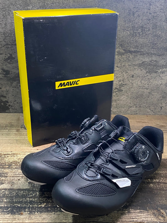 JC700 未使用品 マヴィック MAVIC COSMIC ELITE ビンディングシューズ 黒 EU40 SPDアタッチメント ペン字あり