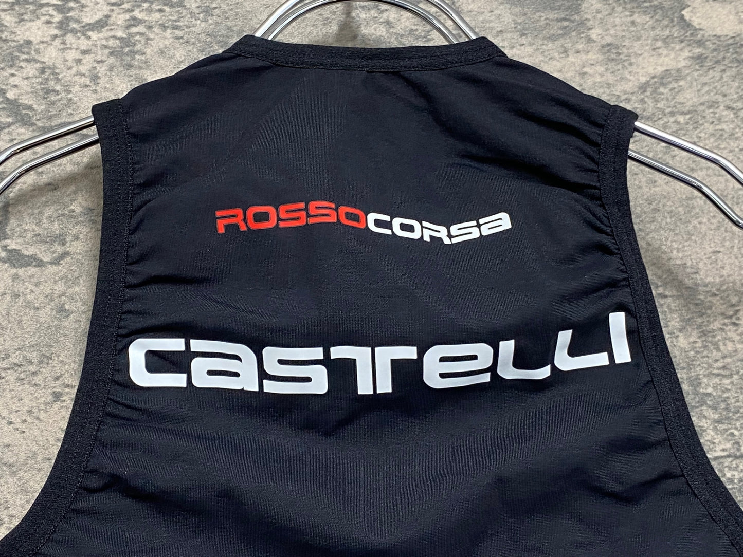 IZ470 カステリ CASTELLI ROSSOCORSA BODY PAINT ジレ サイクルベスト 黒 XS