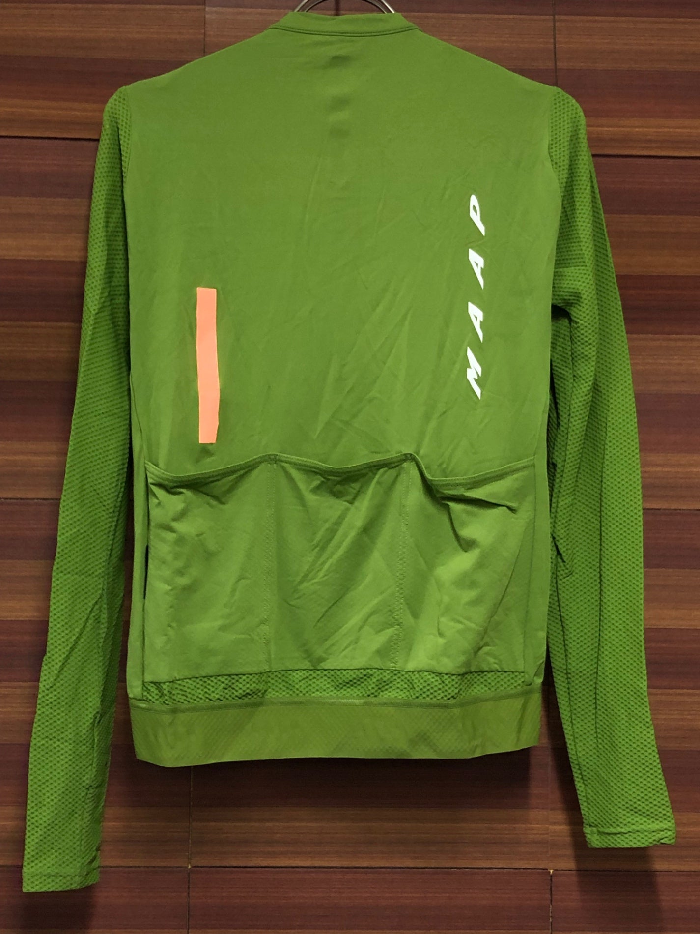 IT035 マープ MAAP PRO FIT JERSEY 長袖 サイクルジャージ 緑 M