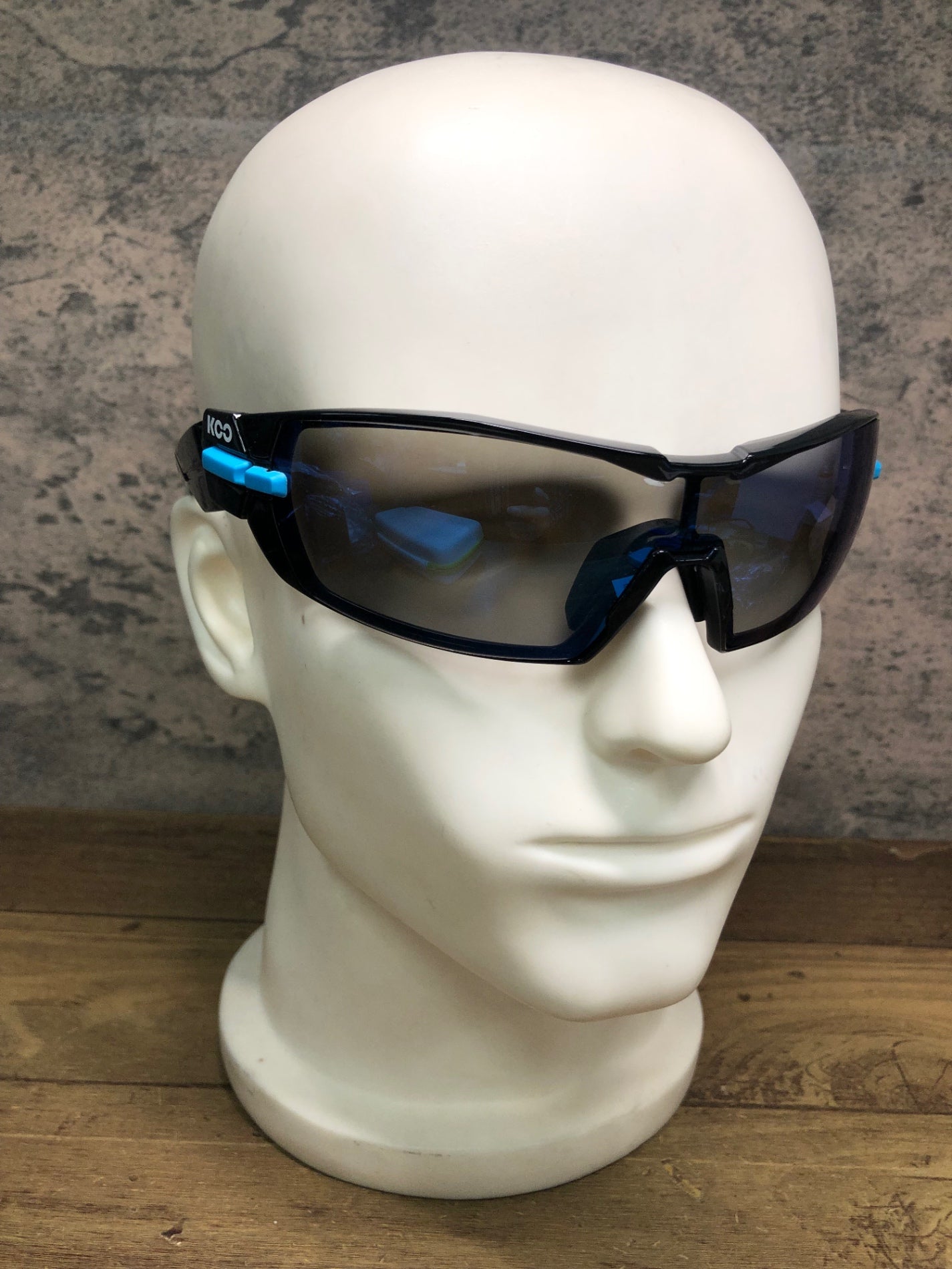 JB340 カスク KASK クー KOO OPEN サングラス アイウェア 黒 青 クリアレンズ付属