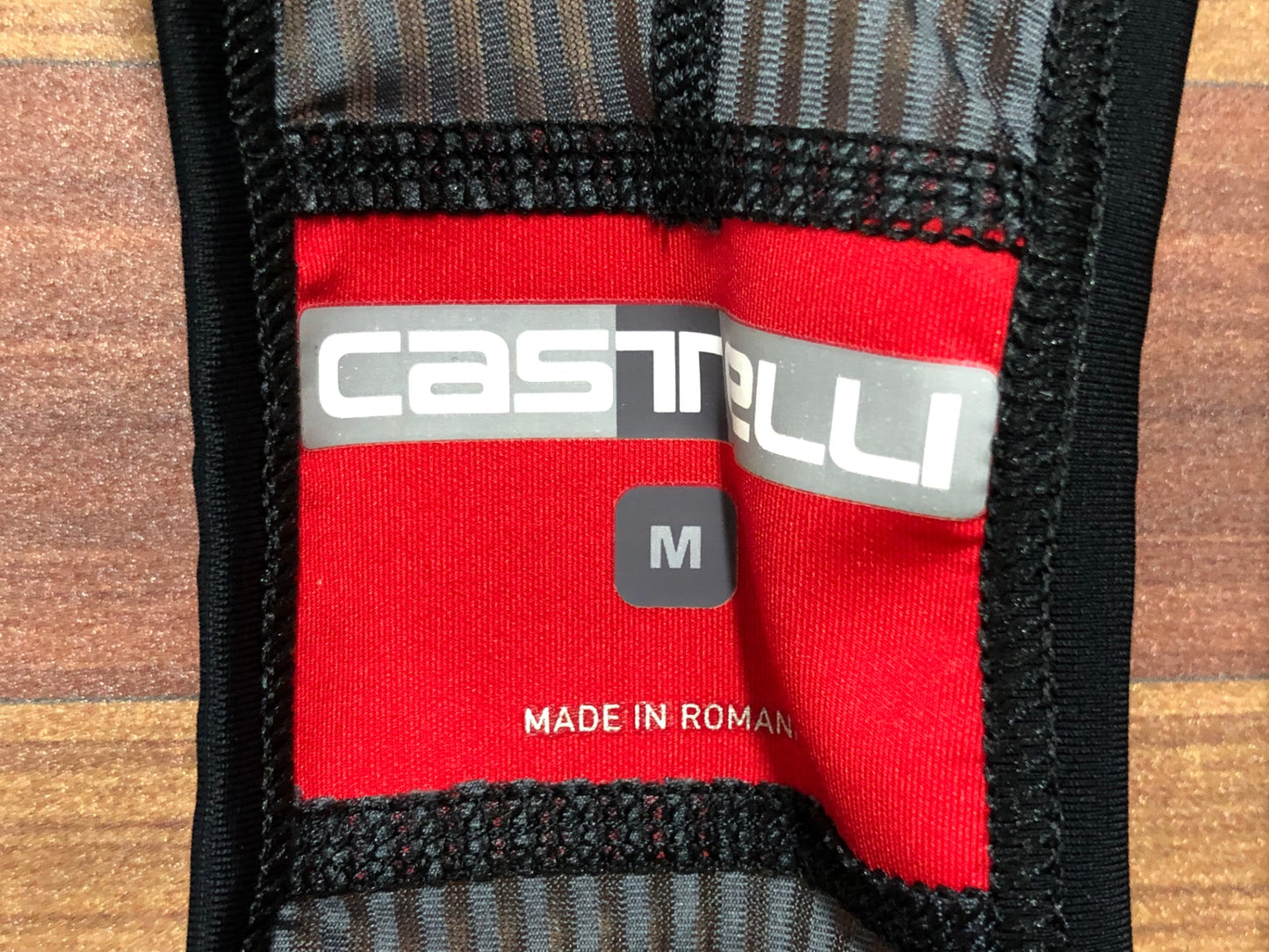 IK415 カステリ CASTELLI ROSSO CORSA ビブショーツ 黒 M ※擦れ