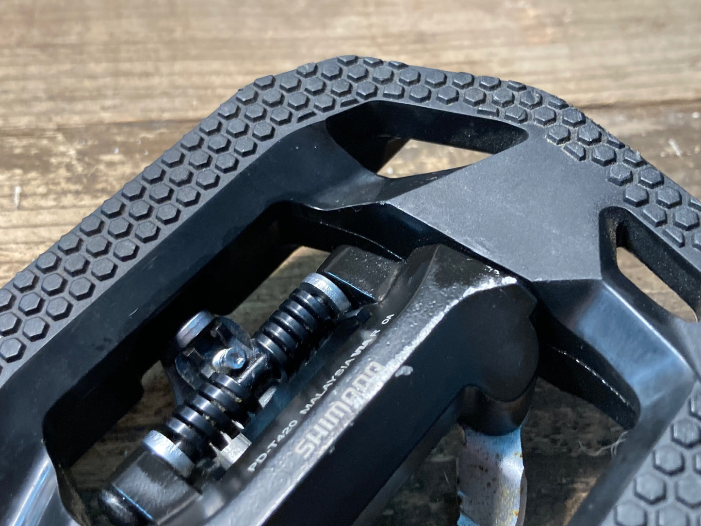 IV132 シマノ SHIMANO PD-T420 片面フラット ビンディングペダル
