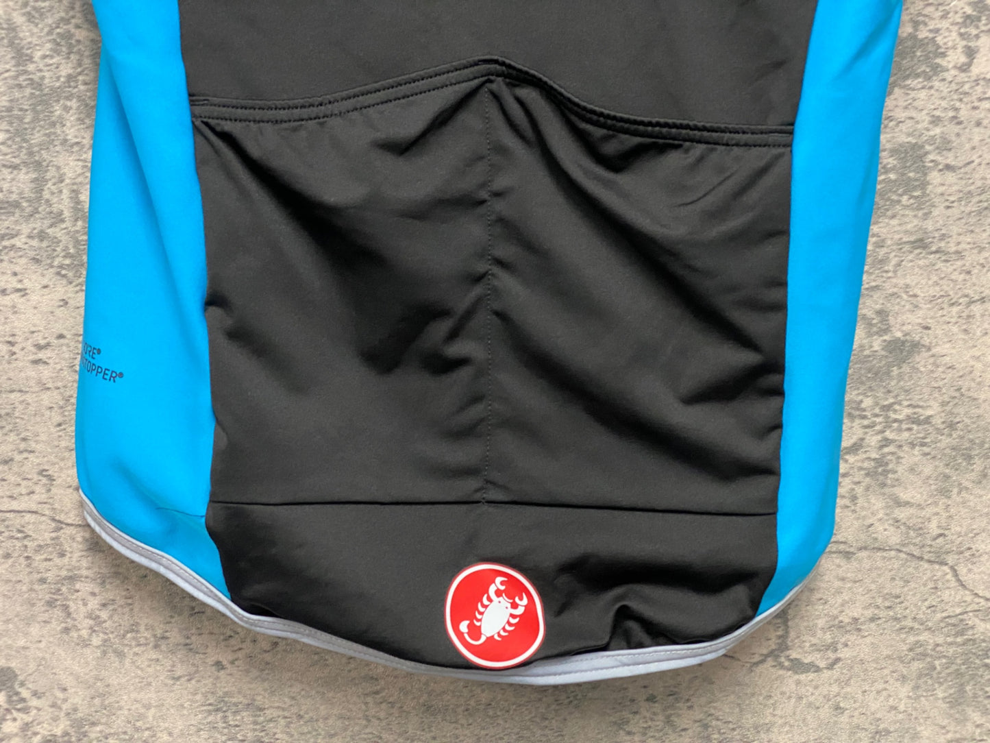 JA631 カステリ CASTELLI ROSSO CORSA Perfetto サイクルベスト ジレ 水色 S