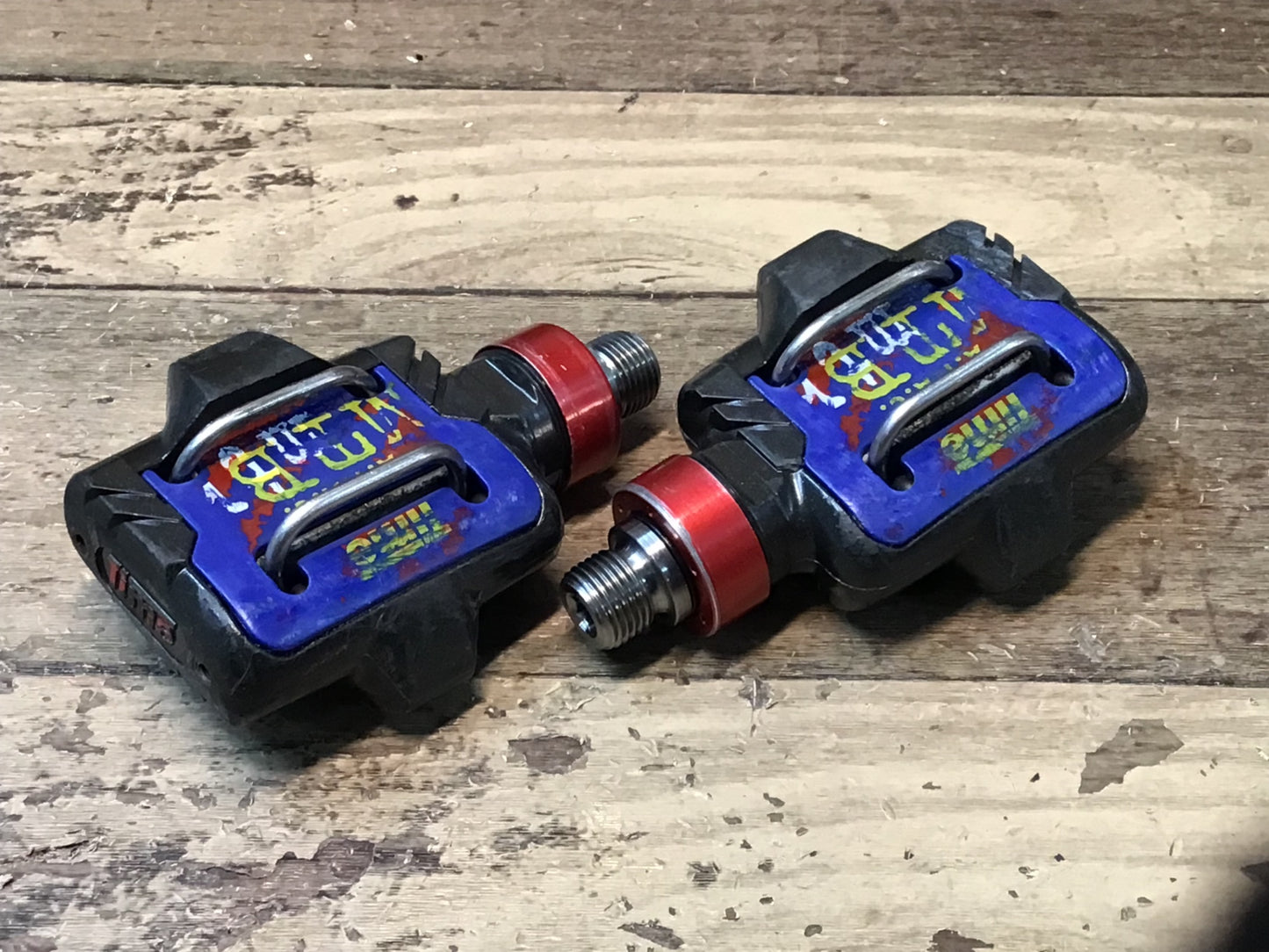 IK519 タイム TIME アタック ATAC MTB ワールドチャンピオン オフロードペダル チタンシャフト