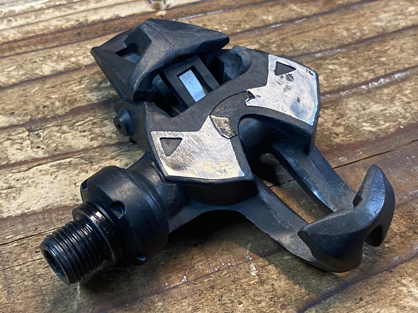 IS493 マヴィック MAVIC ゼリウム ZXELLIUM SLR ビンディングペダル ※軸ガタ、踏み面擦れ、板ばね割れ ジャンク