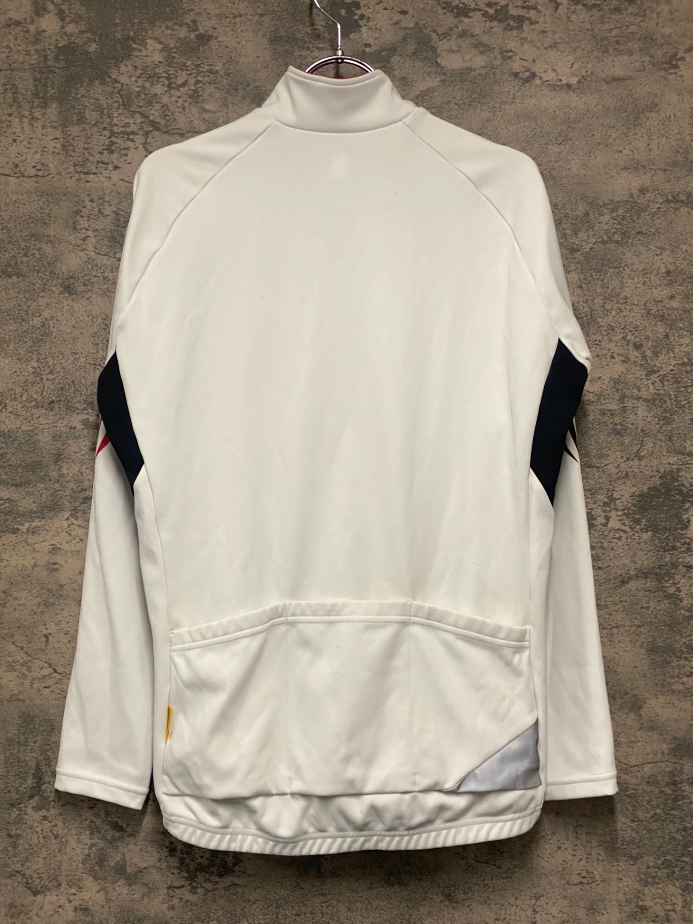 IZ891 パールイズミ PEARL iZUMi 長袖 サイクルジャケット 白 M 裏起毛 ※汚れ