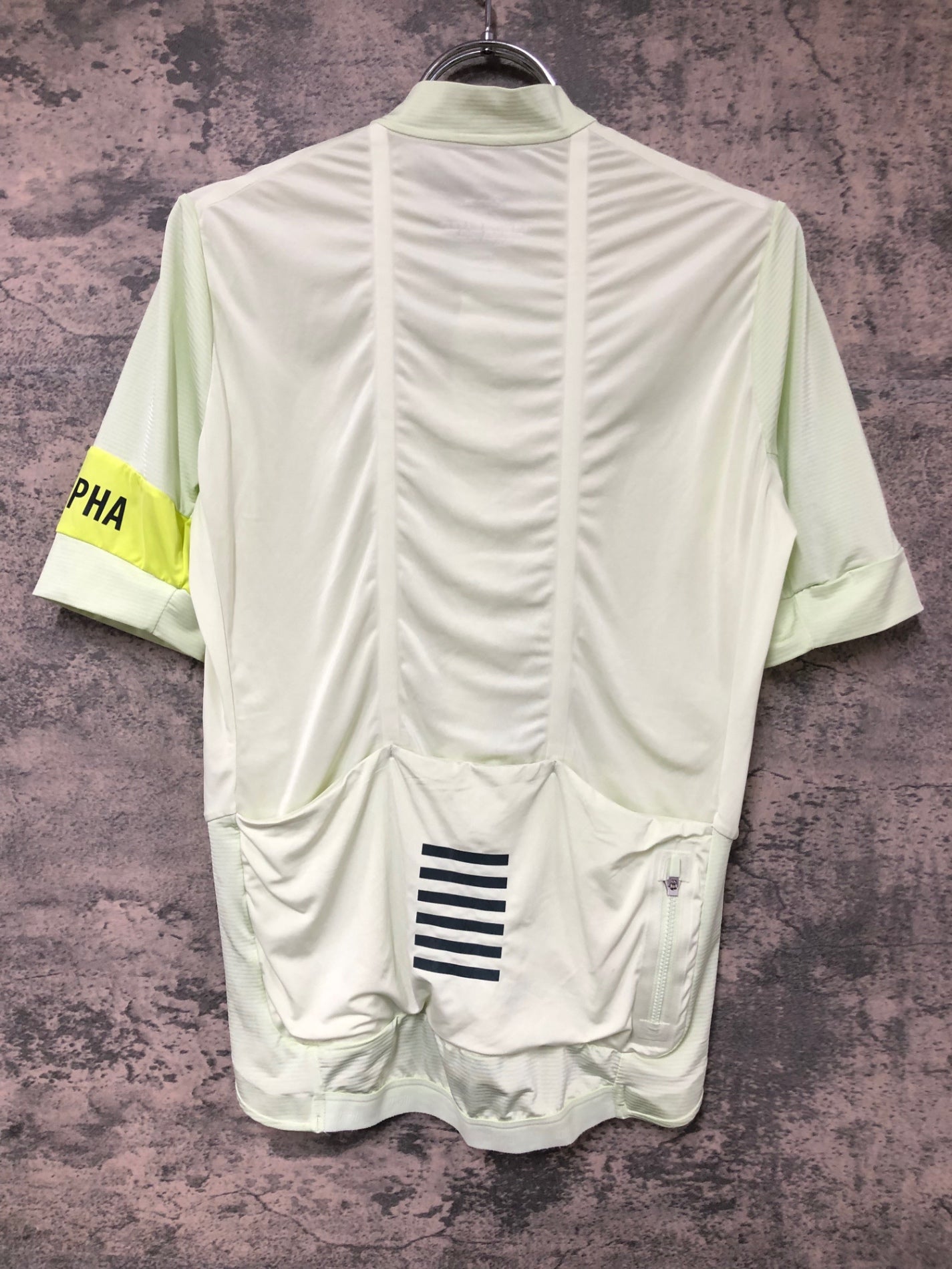 IW282 ラファ Rapha pro team jersey 半袖サイクルジャージ 黄緑 S ※タグ無し