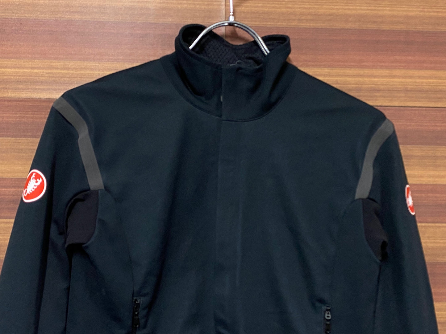 IT073 カステリ CASTELLI ROSSOCORSA perfetto 長袖 サイクルジャケット 黒 S GORE-TEX INFINIUM