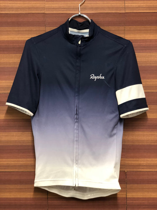 IM003 ラファ Rapha SUPER LIGHTWEIGHT JERSEY 半袖サイクルジャージ 白青 S ほつれあり