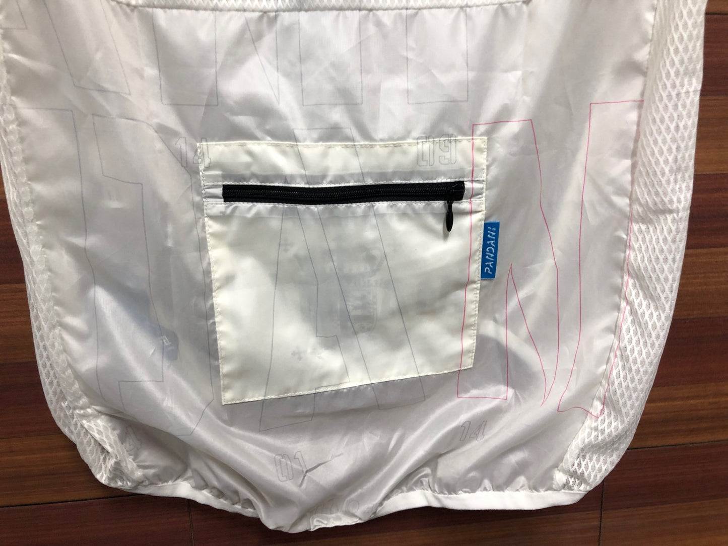 IQ218 パンダーニ PANDANI ジレ サイクルベスト 白 M