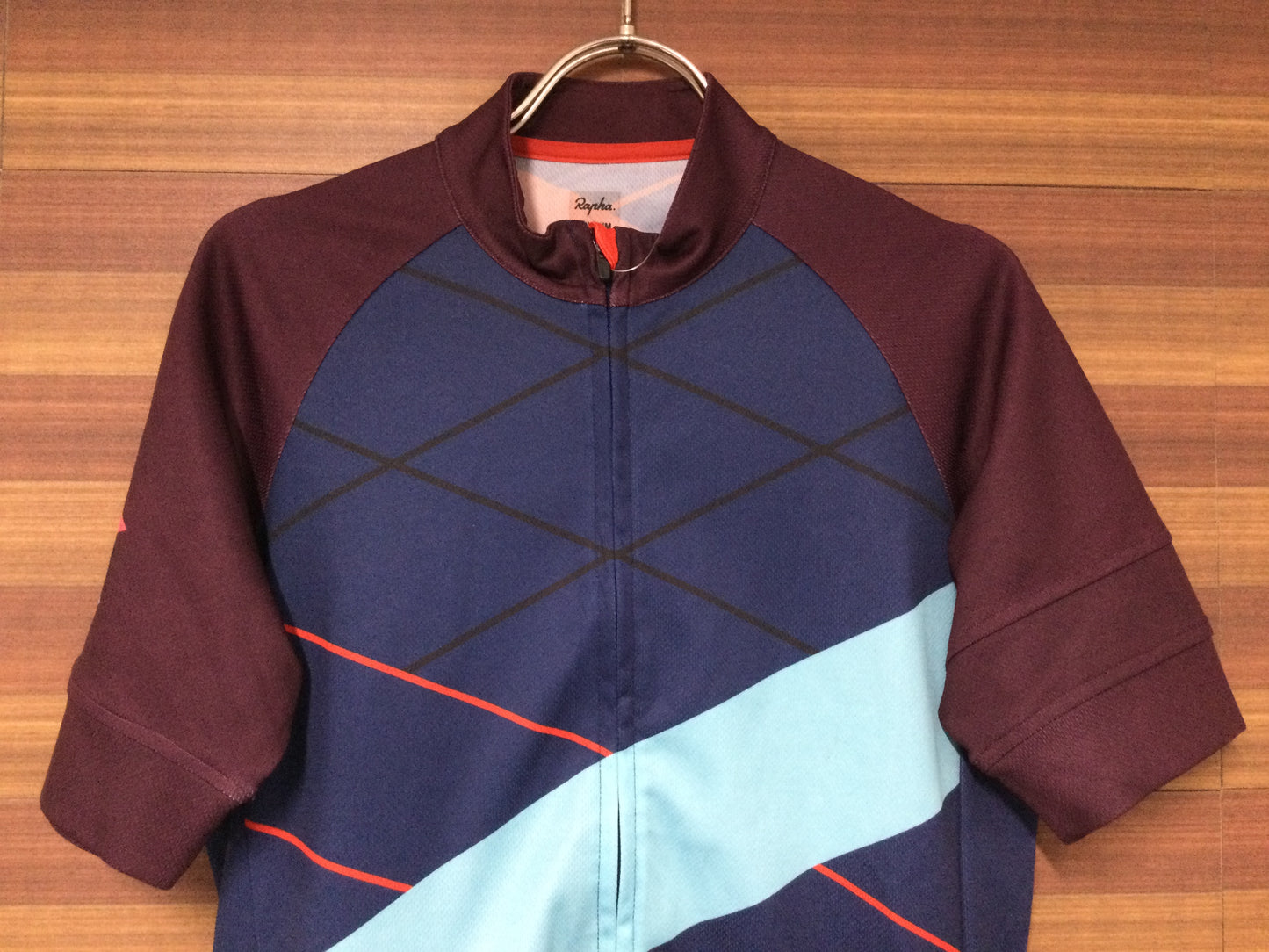 FX665 ラファ Rapha スーパークロスジャージ SUPERCROSS JERSEY 半袖 サイクルジャージ 総柄 M