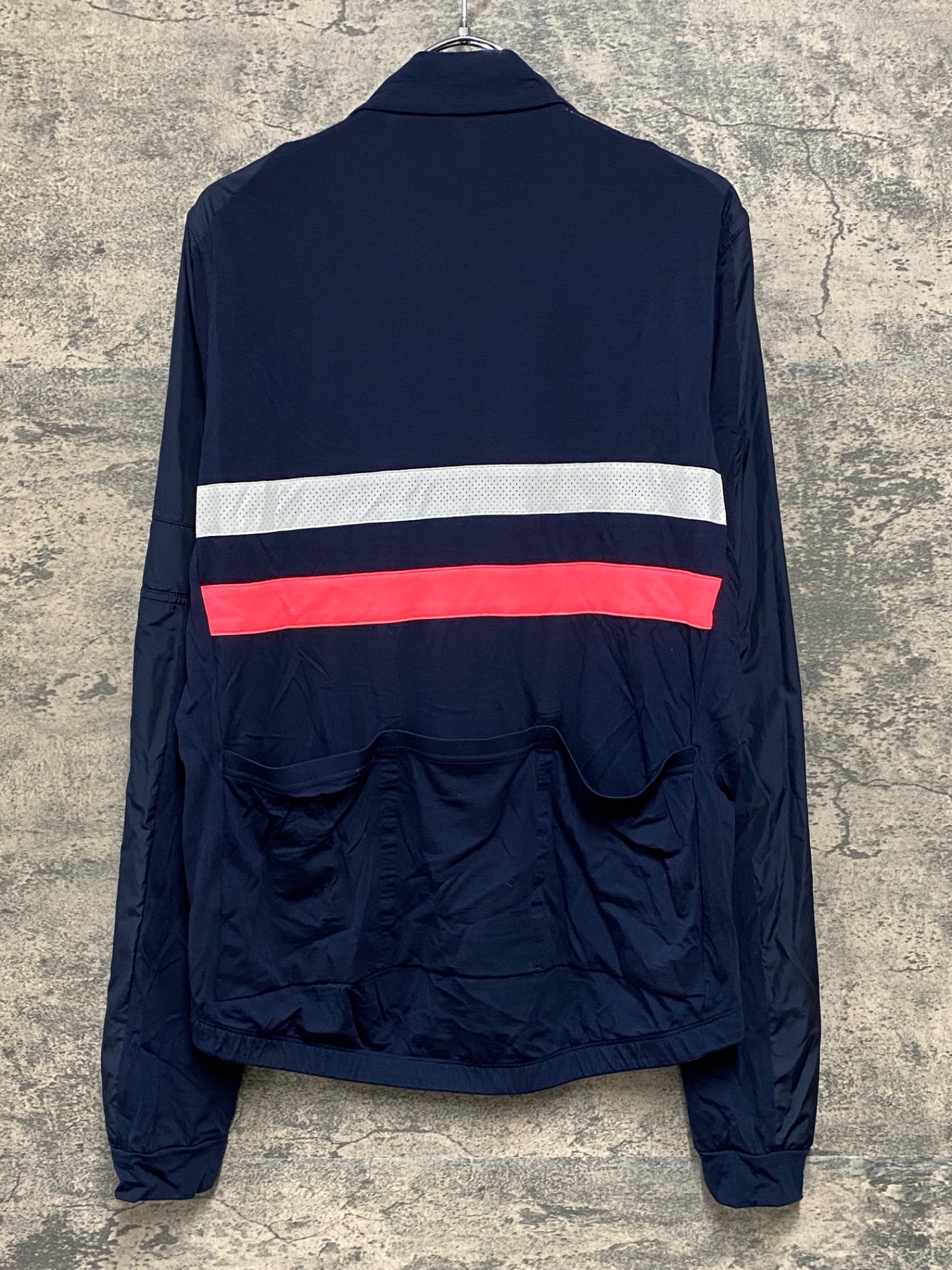 JA336 ラファ Rapha LONG SLEEVE BREVET WINDBLOCK JERSEY 長袖 サイクルジャージ 濃紺 L