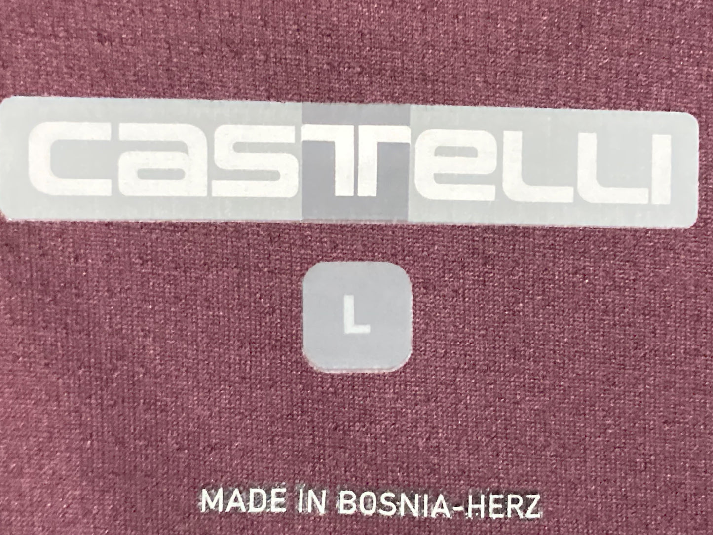 IM288 カステリ CASTELLI 半袖 サイクルジャージ バーガンディ ピンク L