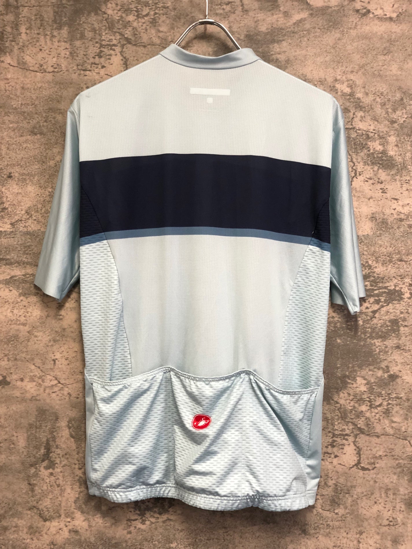 IW586 カステリ casteli 半袖サイクルジャージ ライトブルー XL