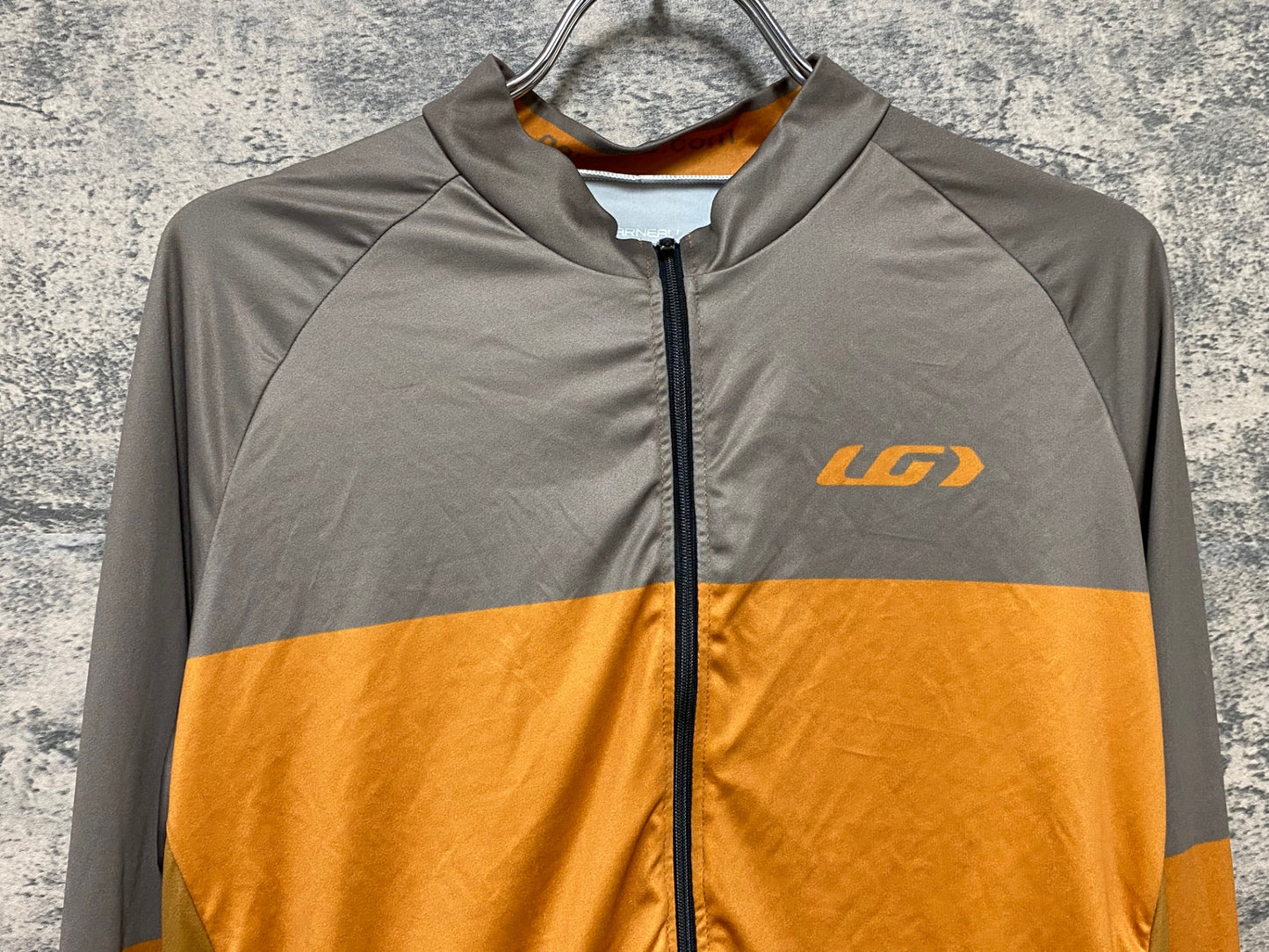 IZ965 GARNEAU 長袖 サイクルジャージ グレー オレンジ L/G
