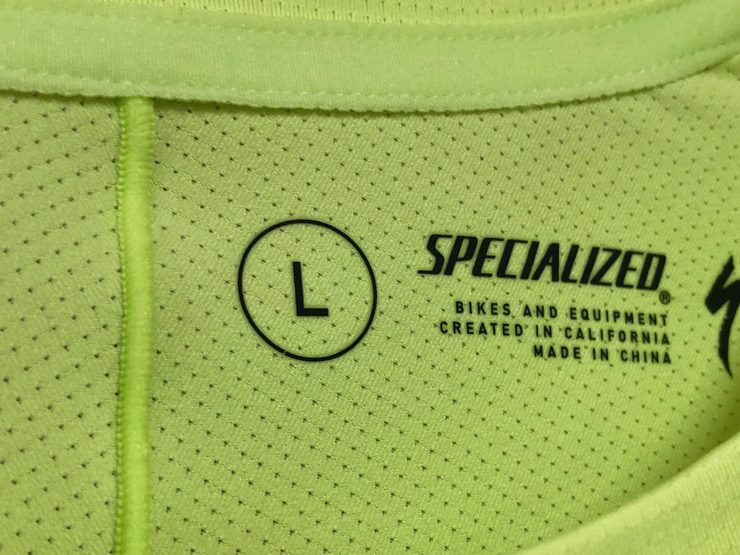 IY550 スペシャライズド SPECIALIZED 長袖 トレイルシャツ 白 黄色 L