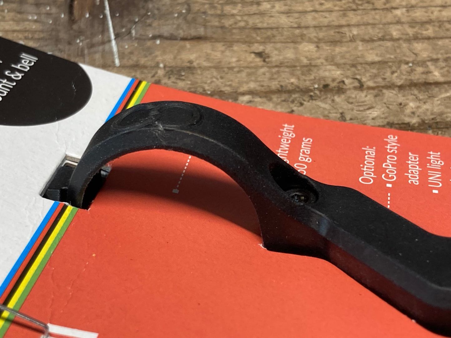 IM015 CLOSE THE GAP Hide My Bell サイクルコンピューターマウント オレンジ ガーミン用 Φ31.8