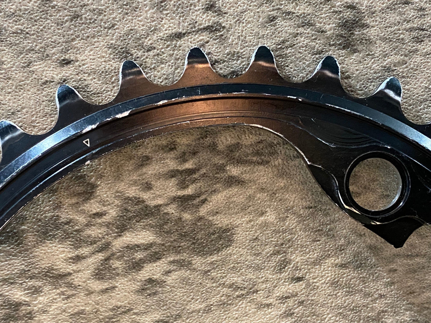 IU412 シマノ SHIMANO デュラエース DURA-ACE FC-9100 チェーンリング 52/36T ※アウター摩耗大 ジャンク