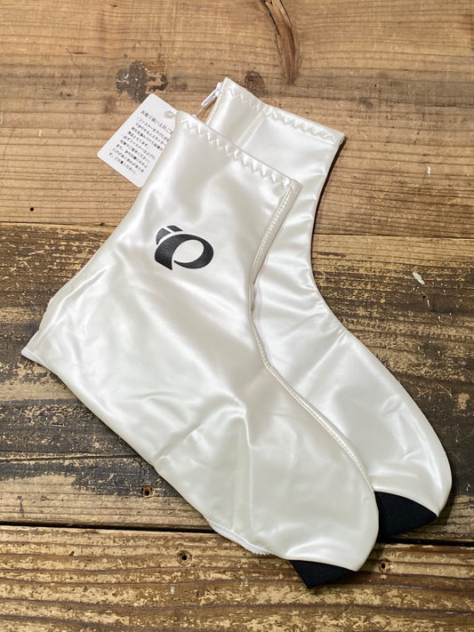 JA032 未使用 パールイズミ PEARL iZUMi コーティングシューズカバー 防水 M/L 白