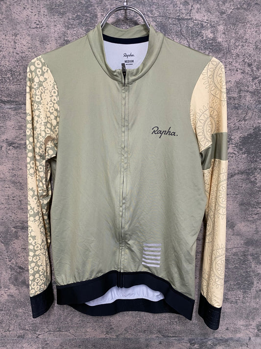 IX747 ラファ Rapha WOMEN'S PRO TEAM LONG SLEEVE TRAINING JERSEY 長袖サイクルジャージ 黄 M