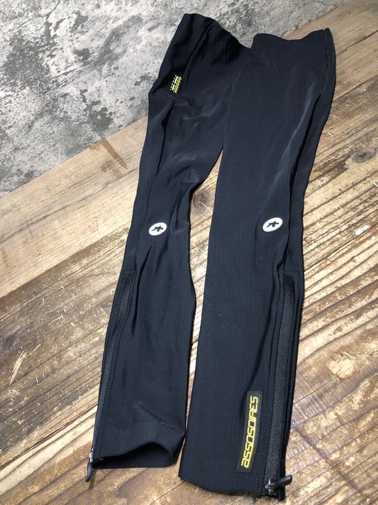IN385 アソス assos レッグウォーマー 黒 0 裏起毛