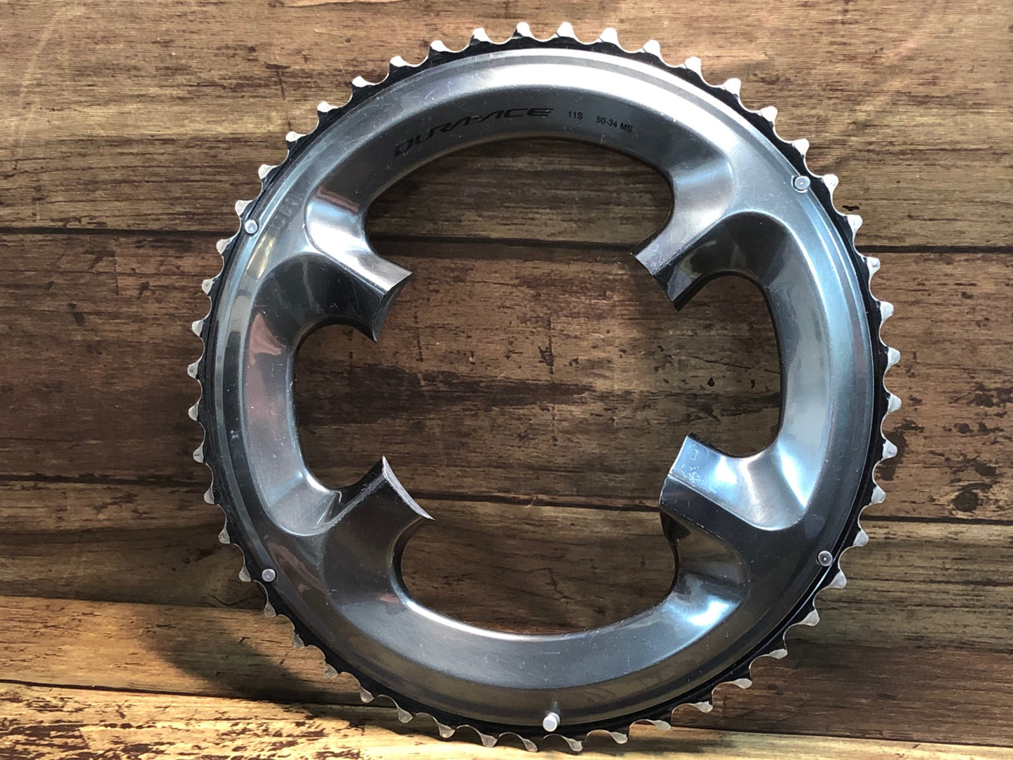 IM585 シマノ SHIMANO デュラエース DURA-ACE アウターチェーンリング 50T ※摩耗大 ジャンク