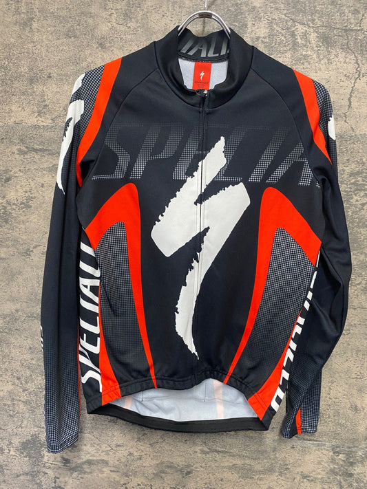 IZ307 スペシャライズド SPECIALIZED 長袖 サイクルジャージ 黒 S 裏起毛