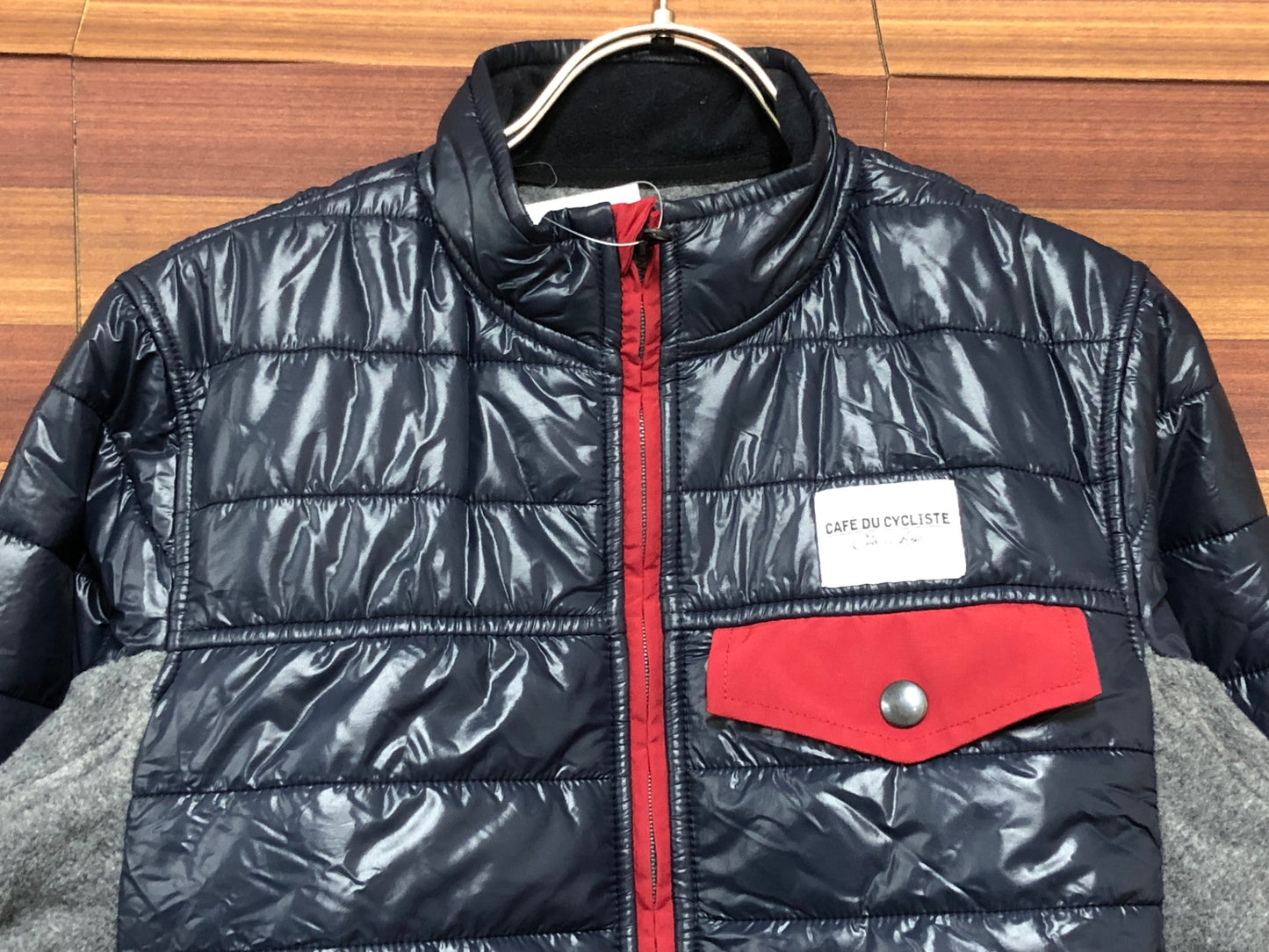 IQ823 カフェドシクリステ CAFE DU CYCLISTE Albertine Man 長袖 サイクルジャケット 紺 グレー XS