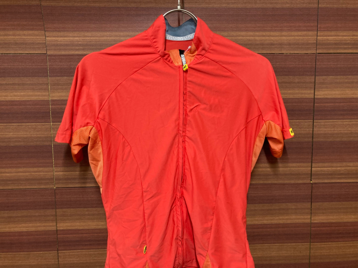 IU827 マヴィック MAVIC 半袖 サイクルジャージ オレンジ レディース M