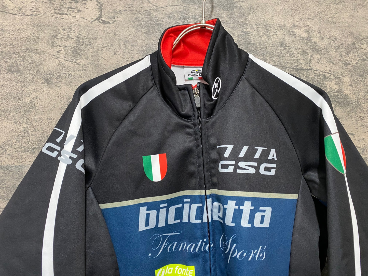 JA515 ジェッセージ GSG 7ITA サイクルジャケット 黒紺 M 裏起毛